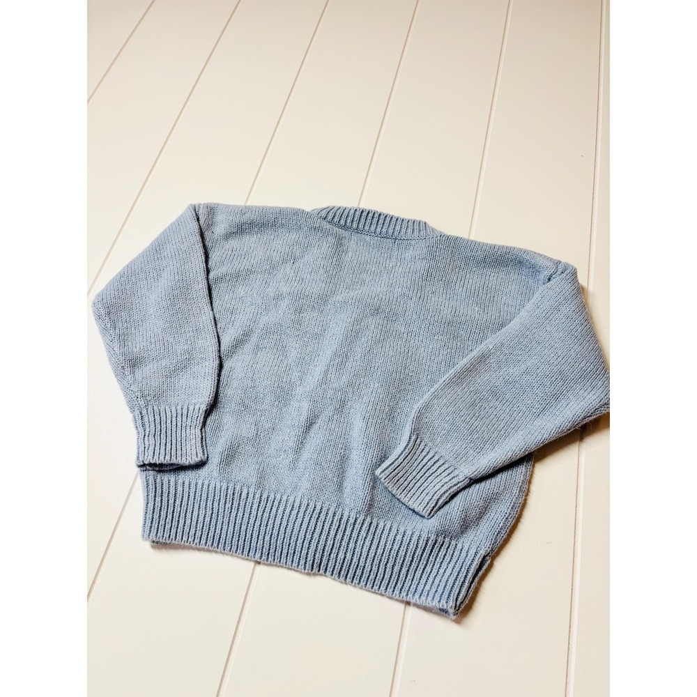 Vintage Kids Golf Theme Novelty Print Chunky Sweater Cardigan, Size 2T - Picture 8 of 11